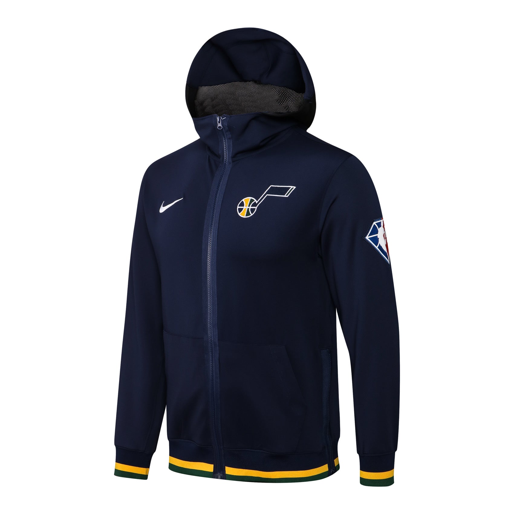 YOUTH UTAH JAZZ NAVY LOGO SHOWTIME PERFORMANCE FULL-ZIP