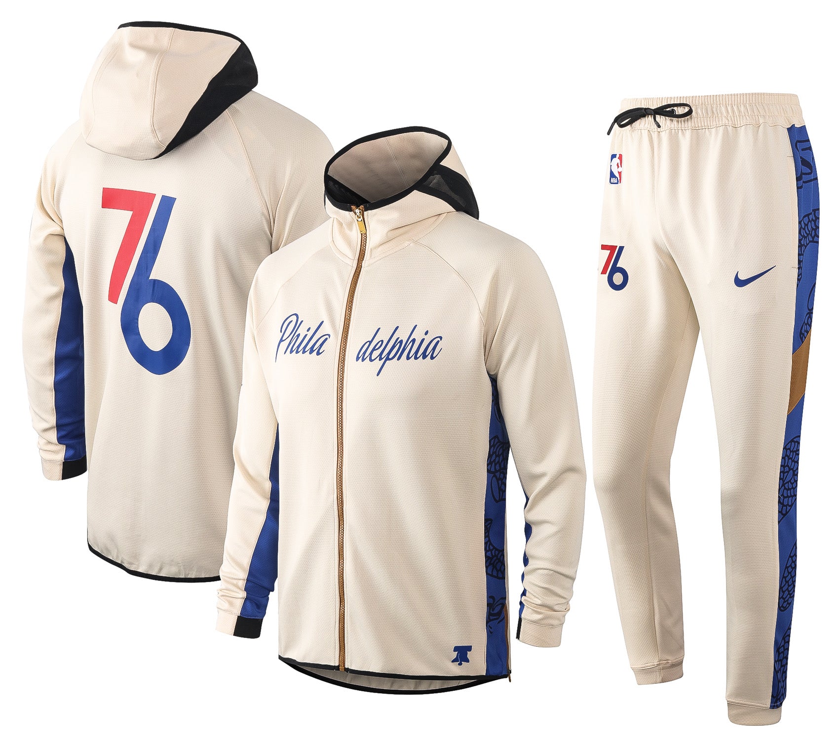PHILADELPHIA 76ERS EARNED ÉDITION SHOWTIME FULL-ZIP