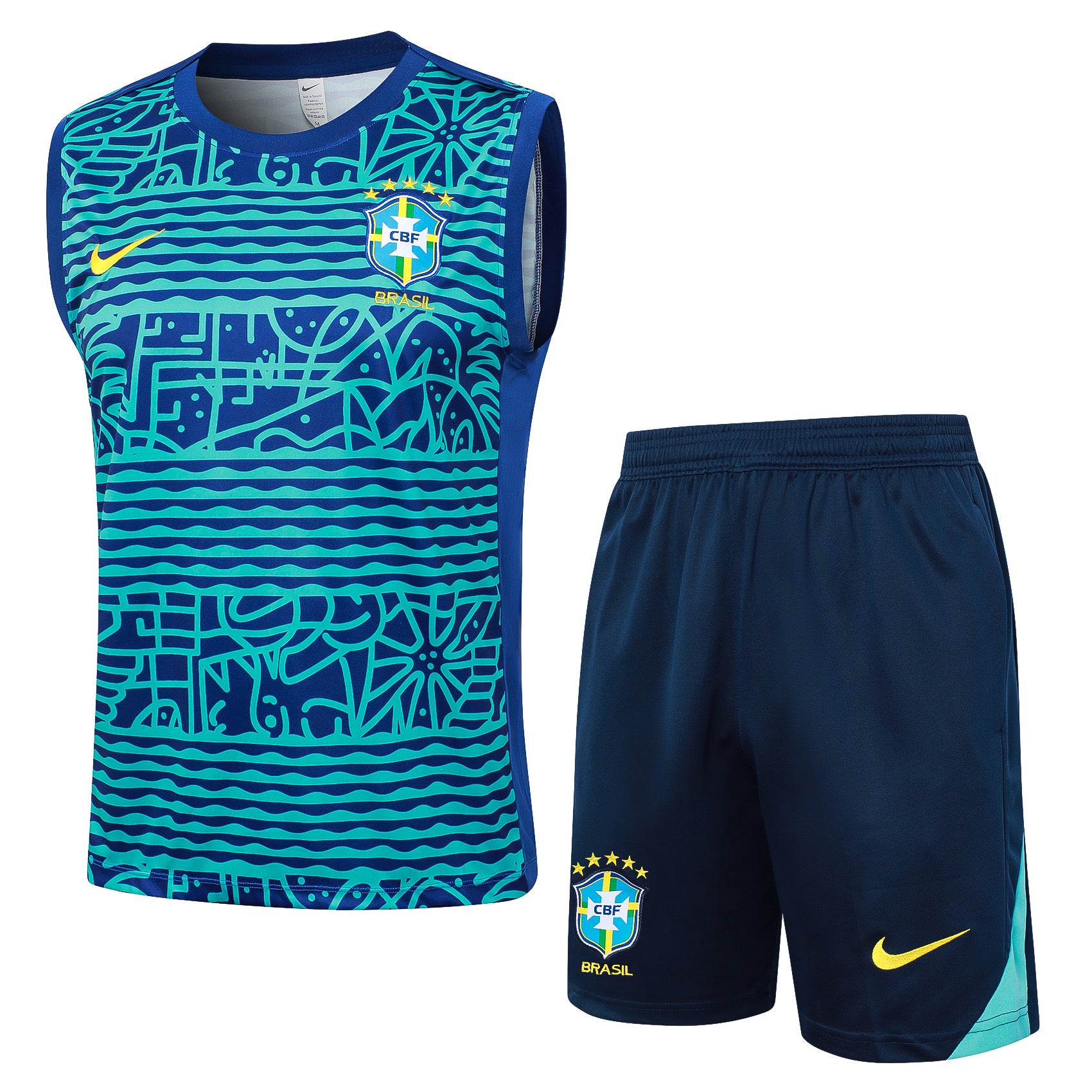 ENTRAÎNEMENT SANS MANCHES CBF BRASIL OFFICIEL