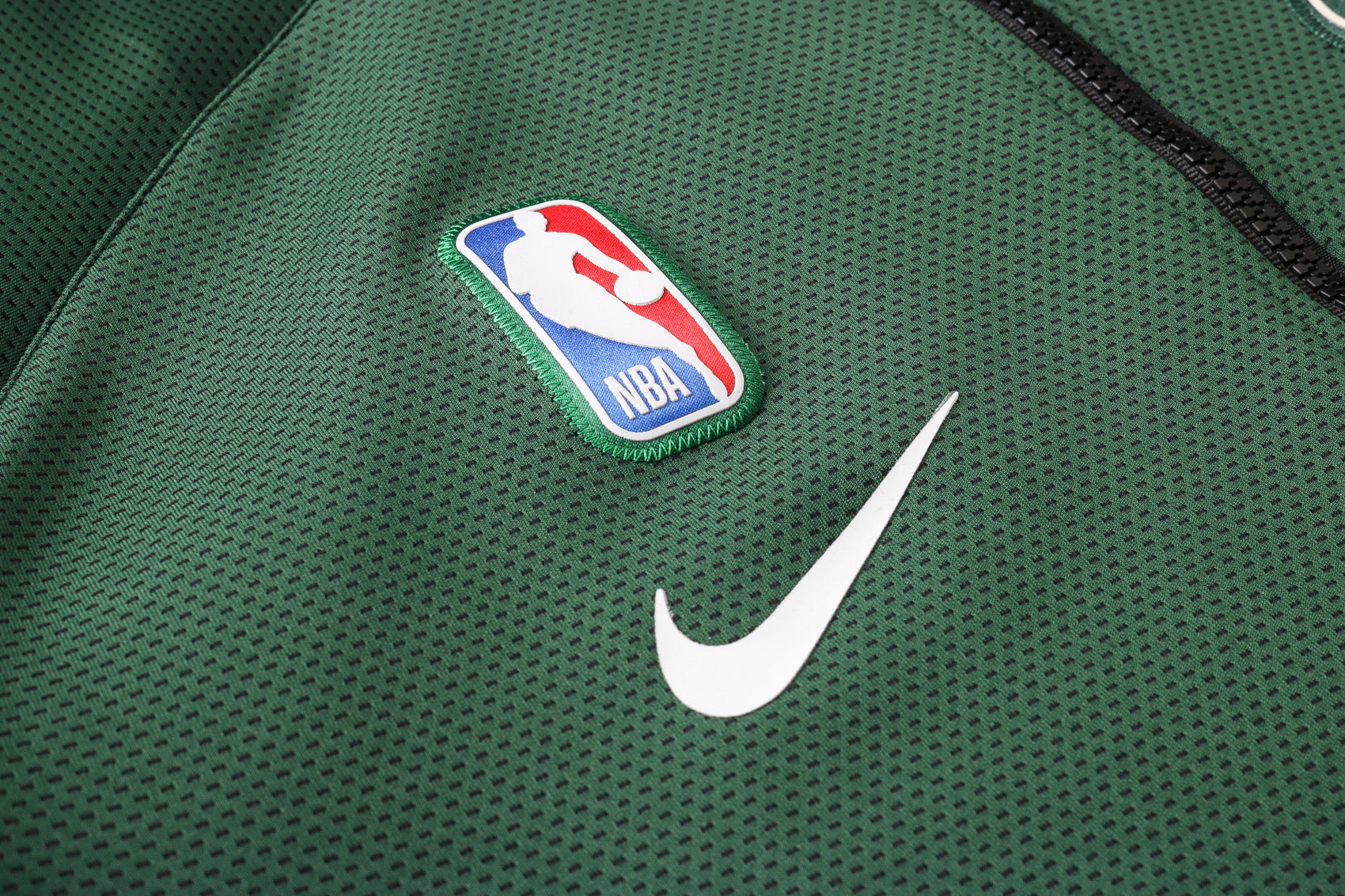 MILWAUKEE BUCKS HUNTERS GREEN AUTHENTIC SHOWTIME THERMA FLEX PERFORMANCE