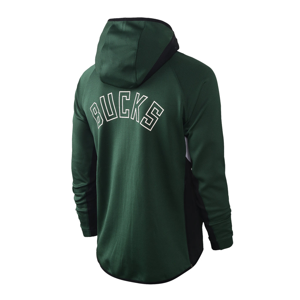 MILWAUKEE BUCKS HUNTERS GREEN AUTHENTIC SHOWTIME THERMA FLEX PERFORMANCE