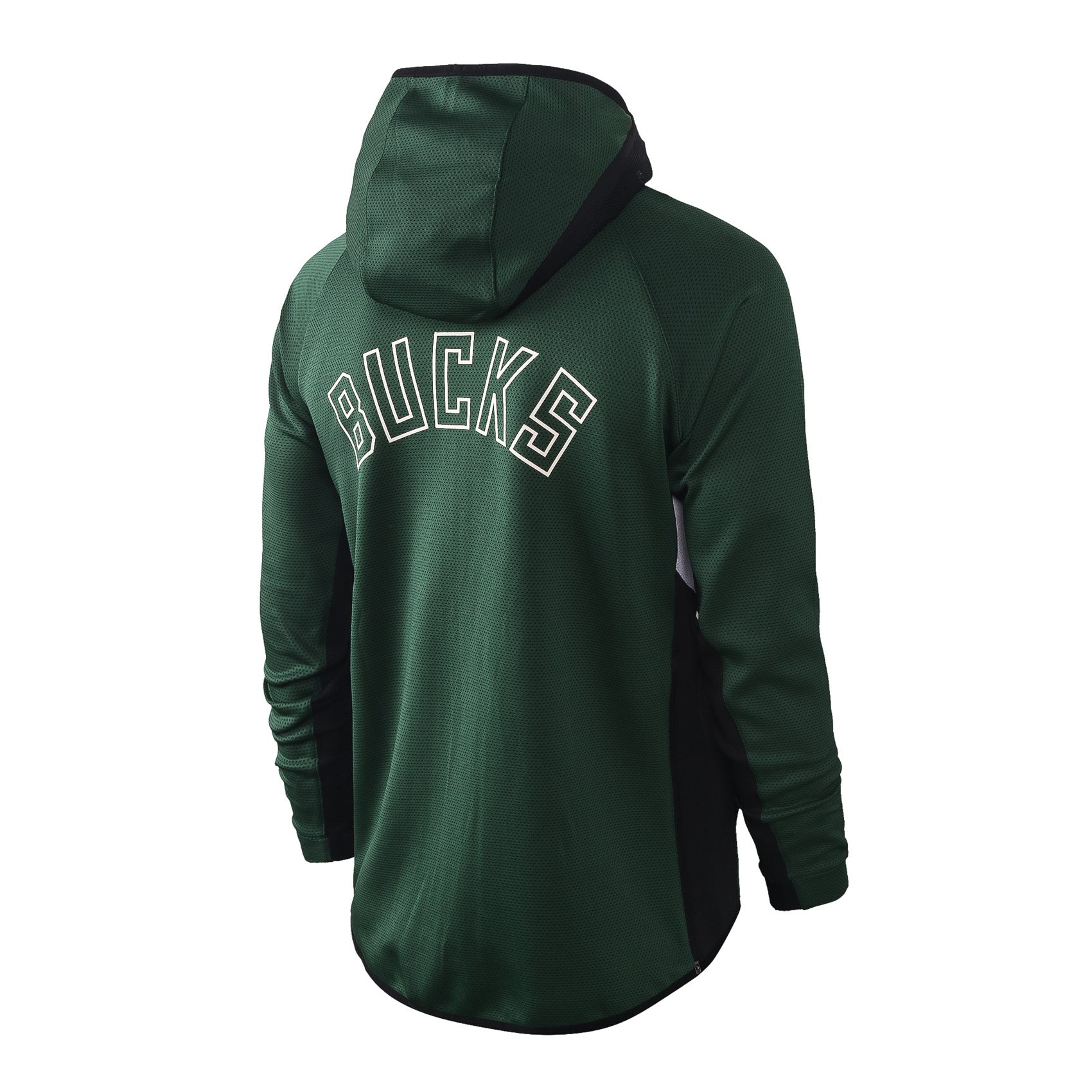 MILWAUKEE BUCKS HUNTERS GREEN AUTHENTIC SHOWTIME THERMA FLEX PERFORMANCE