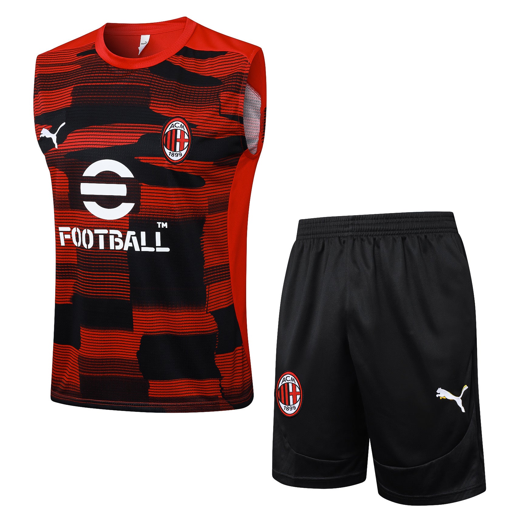 ENTRAÎNEMENT SANS MANCHES AC MILAN OFFICIEL